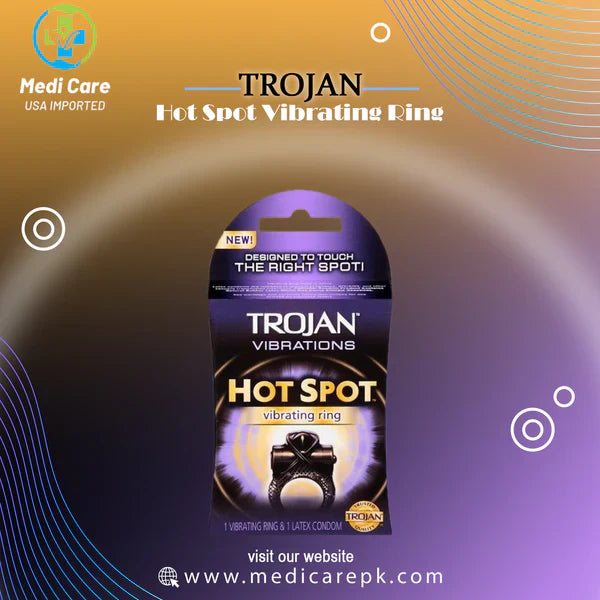 Hot Spot Vibrations Vibrating Ring & 1 Latex Condom